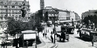 Ein Bild des Alexanderplatzes von damals