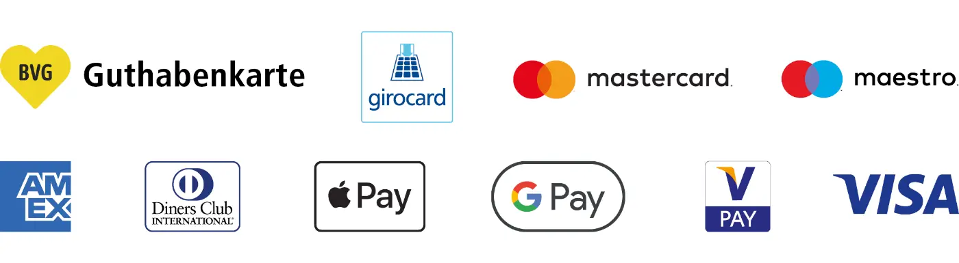 Logos für Zahlungsmittel