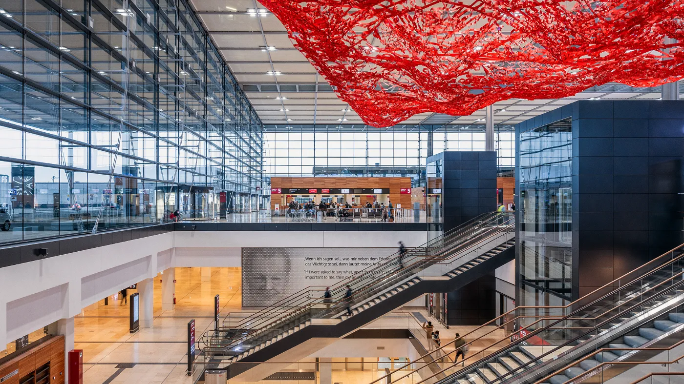 Der Flughafen BER von innen.
