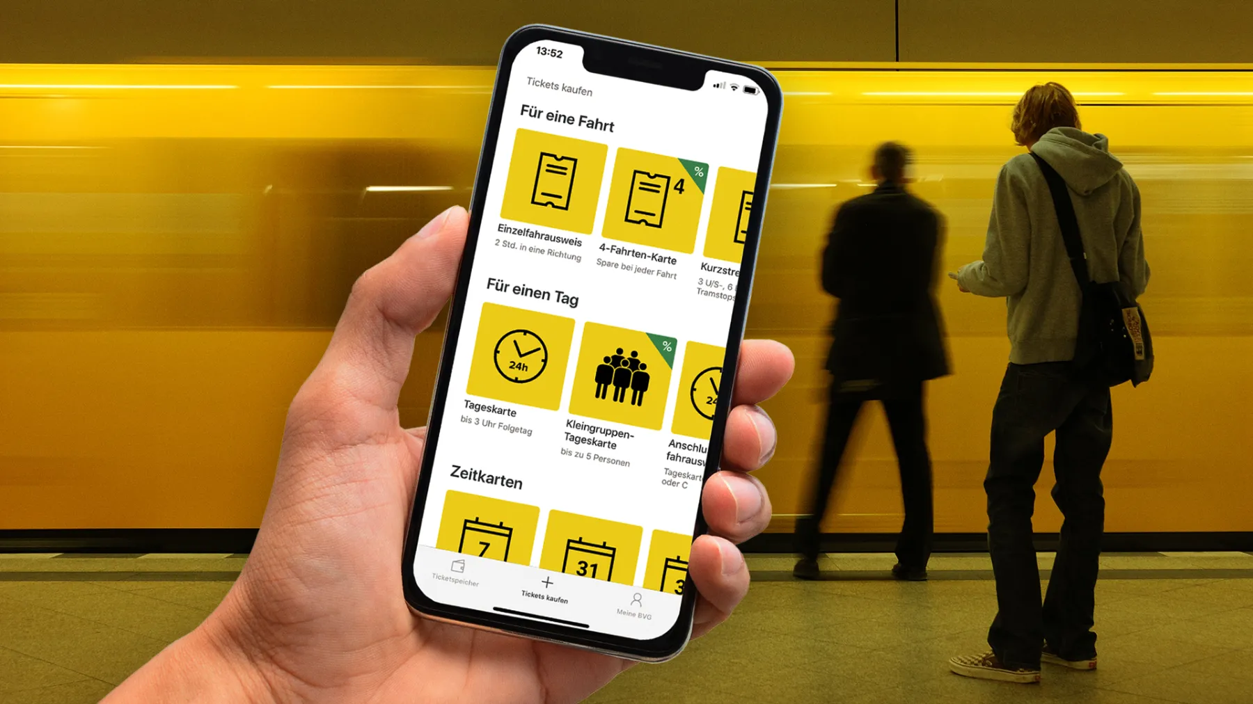 Overview of our ticketbuying apps BVG