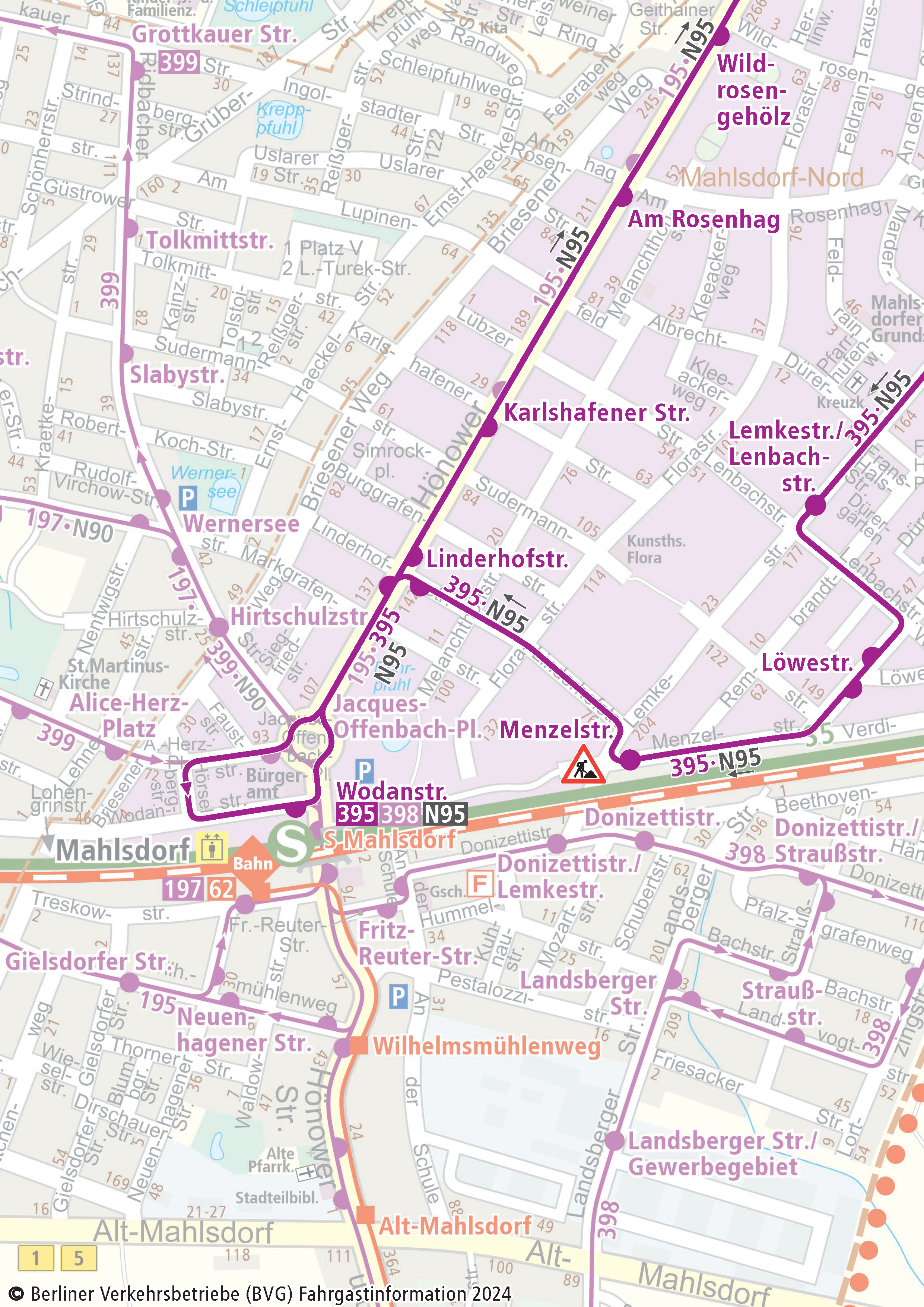 Kartenausschnitt-Lemkestraße